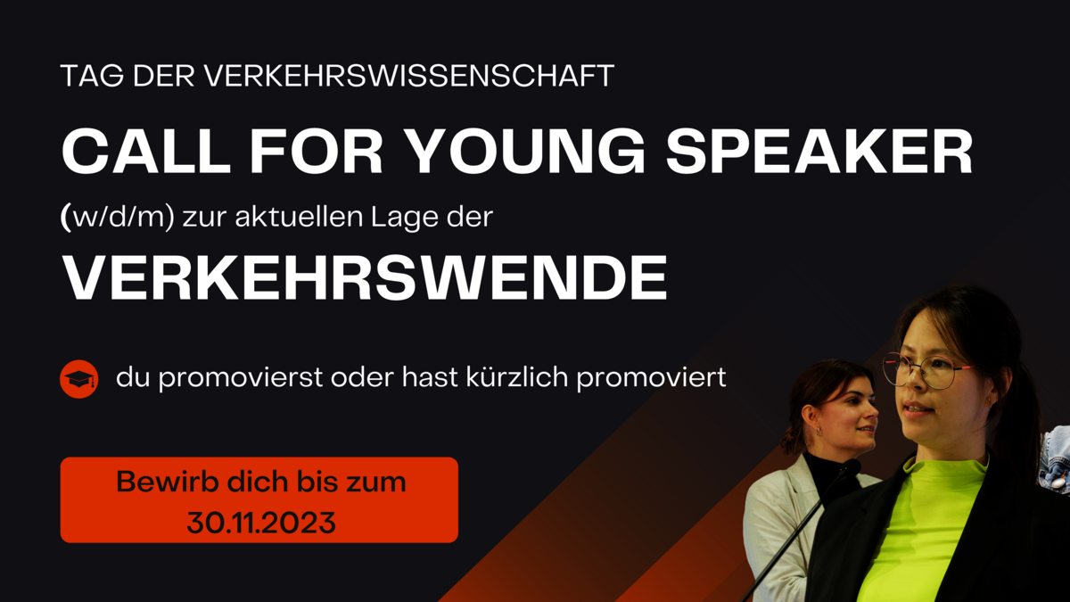 Aufruf Call for Speaker zum Tag der Verkehrswissenschaft